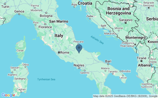 Kaart met locatie Capracotta